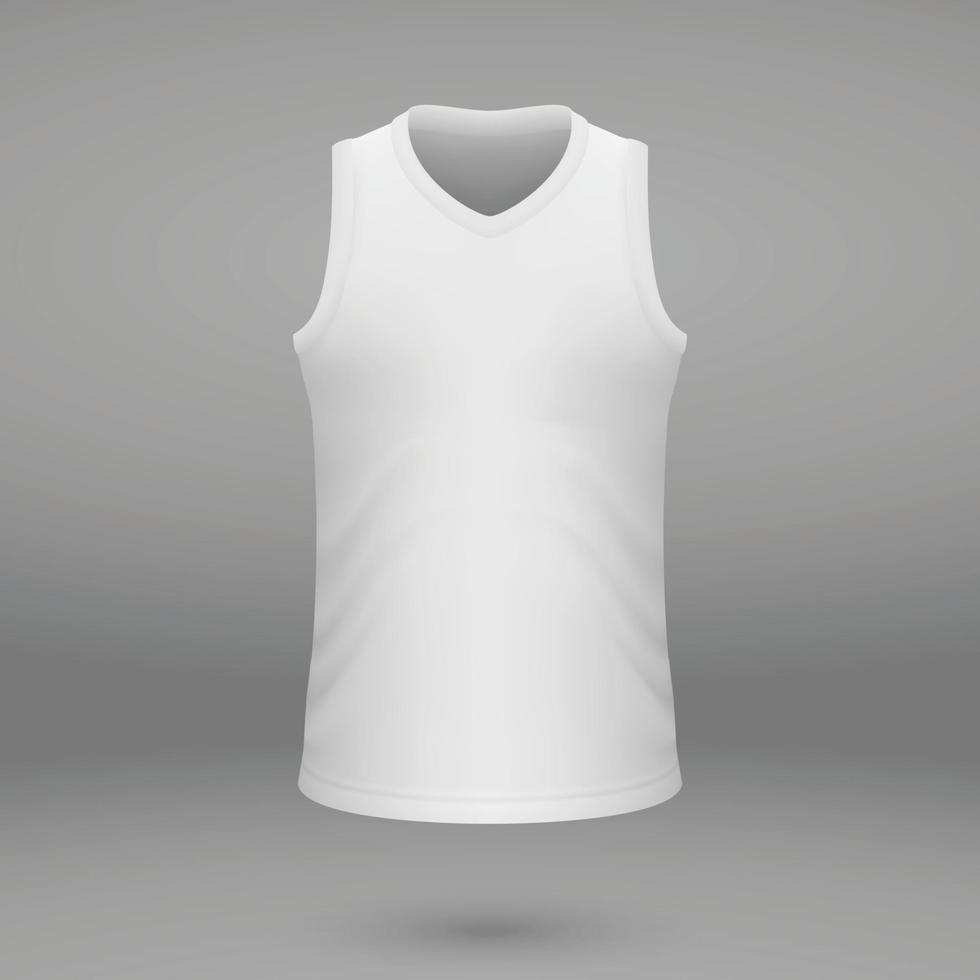shirt template for jersey. vector