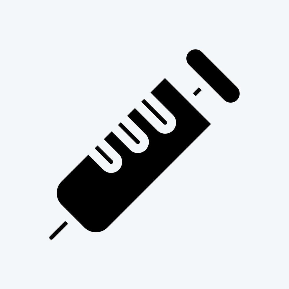 Icon Vaccination. suitable for education symbol. glyph style. simple design editable. design template vector. simple illustration vector