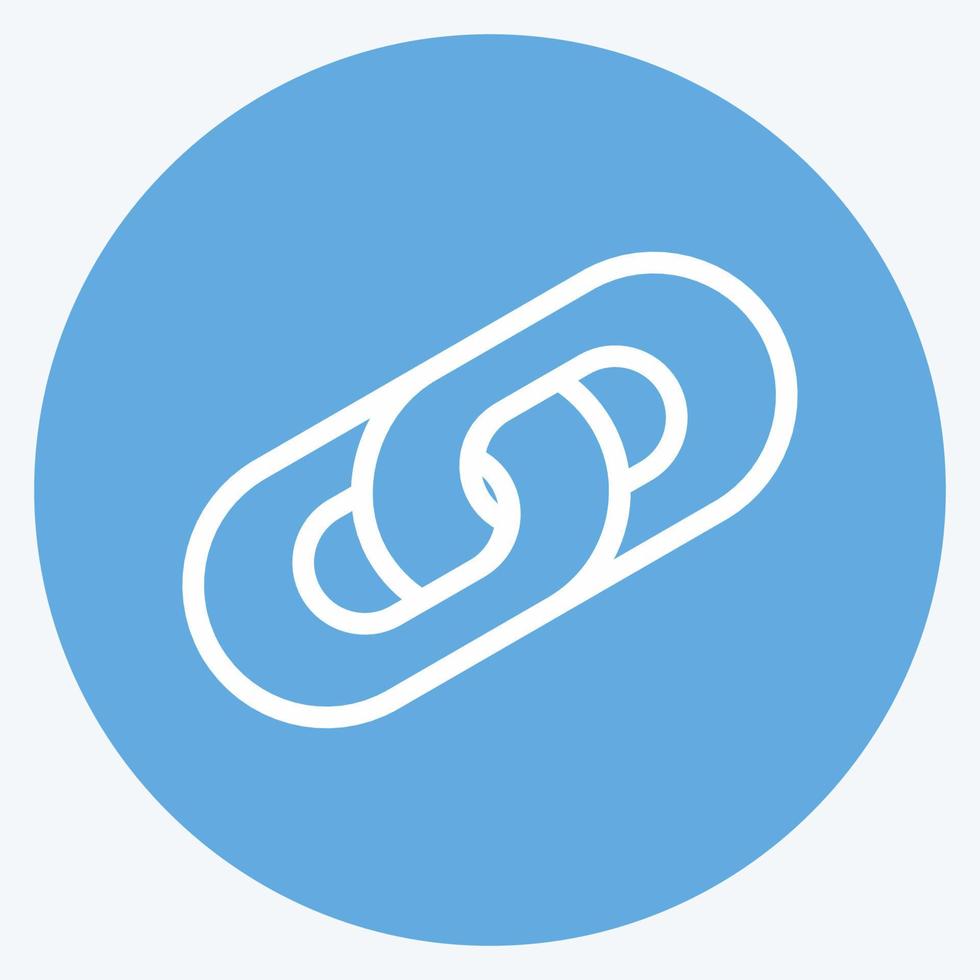 Icon Chain Link. suitable for Security symbol. blue eyes style. simple design editable. design template vector. simple illustration vector