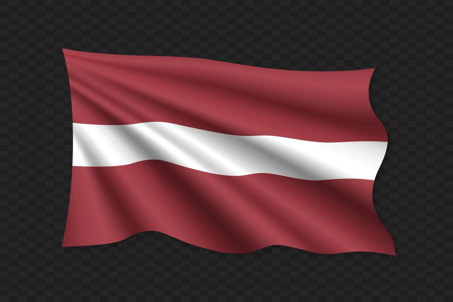 3D Waving Flag vector