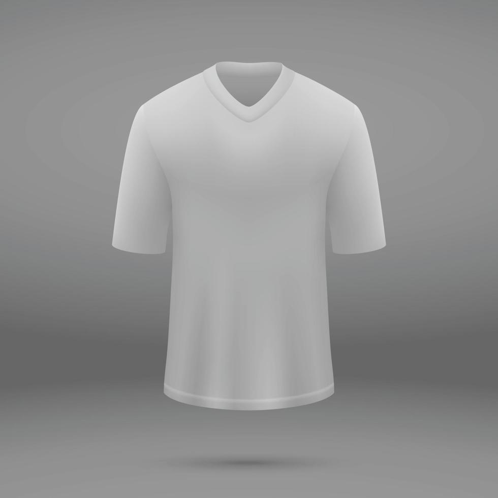 shirt template for jersey. vector