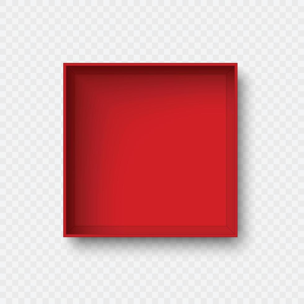 top view open box vector