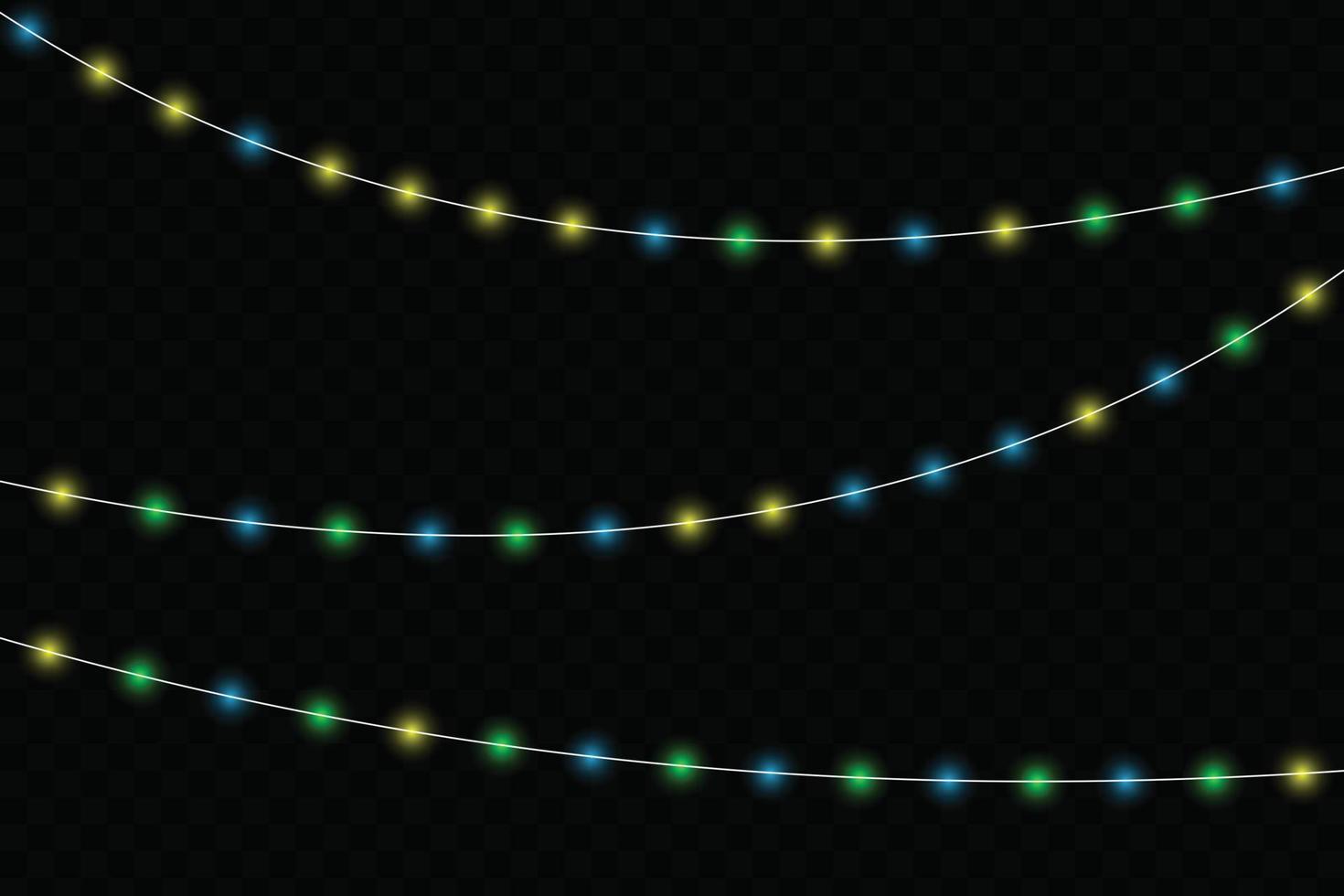 Christmas glowing lights. vector
