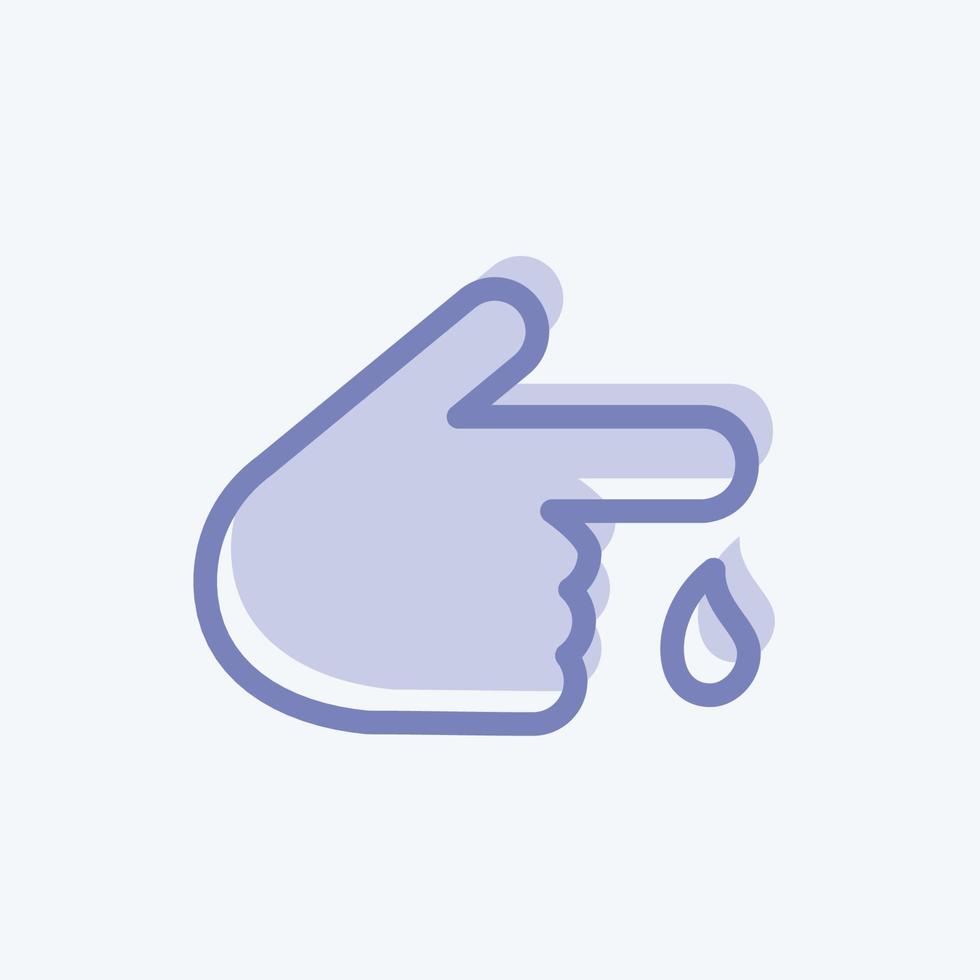 Icon Blood Test. suitable for education symbol. two tone style. simple design editable. design template vector. simple illustration vector