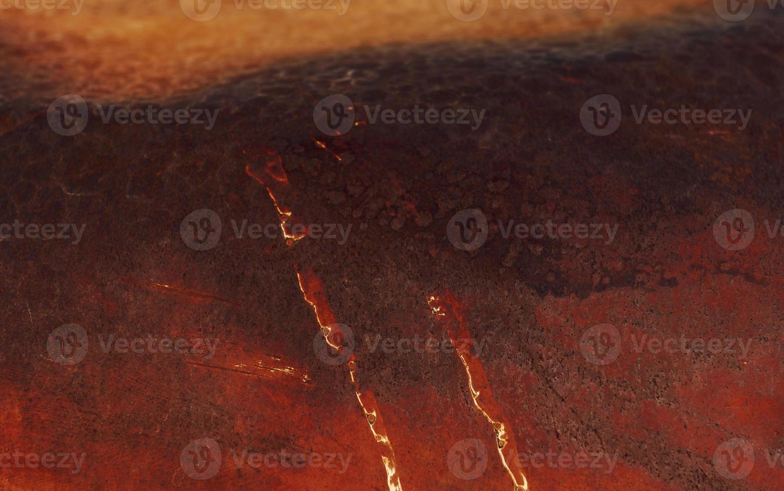 Close up view of rusty surface photo