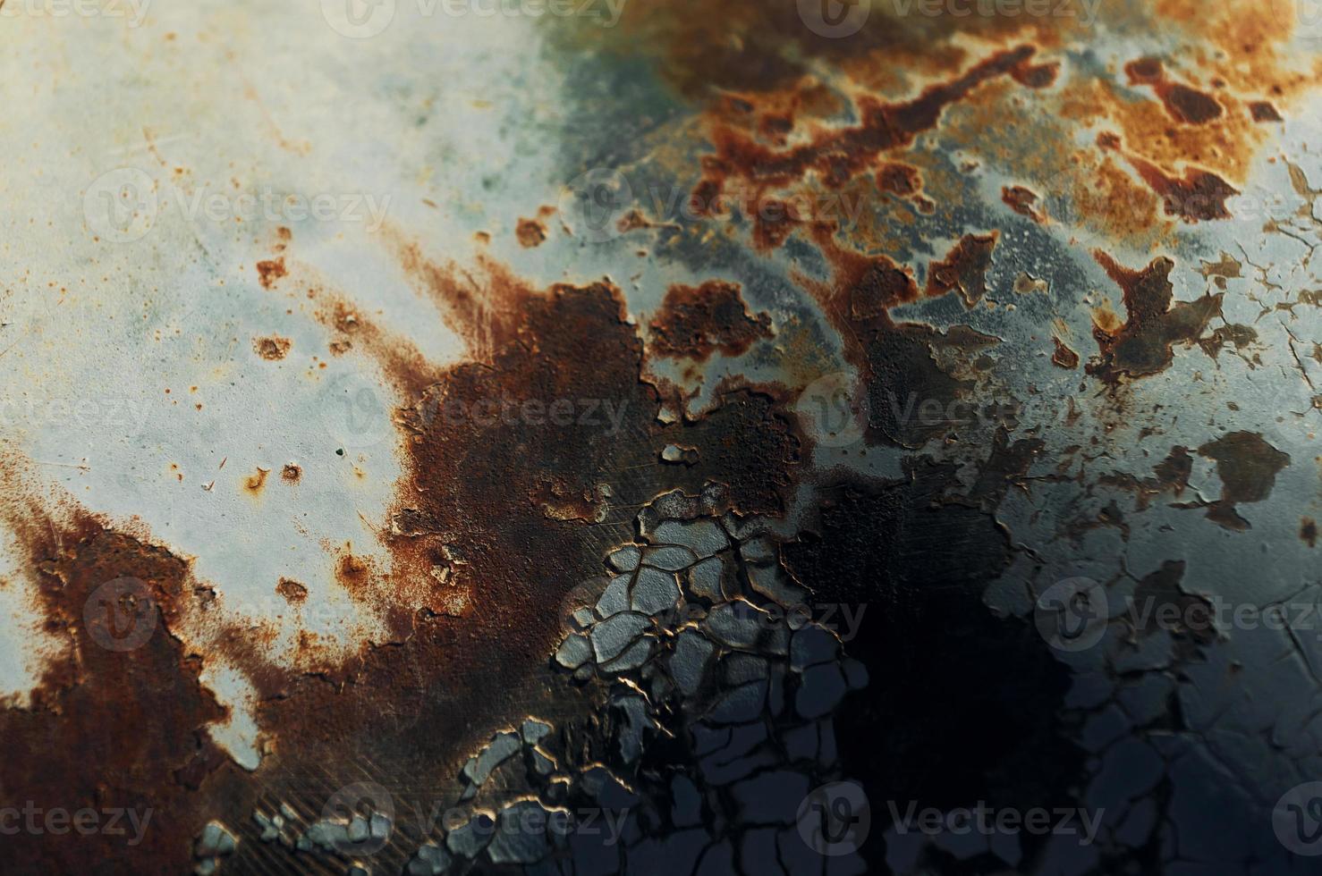 Close up view of rusty surface photo