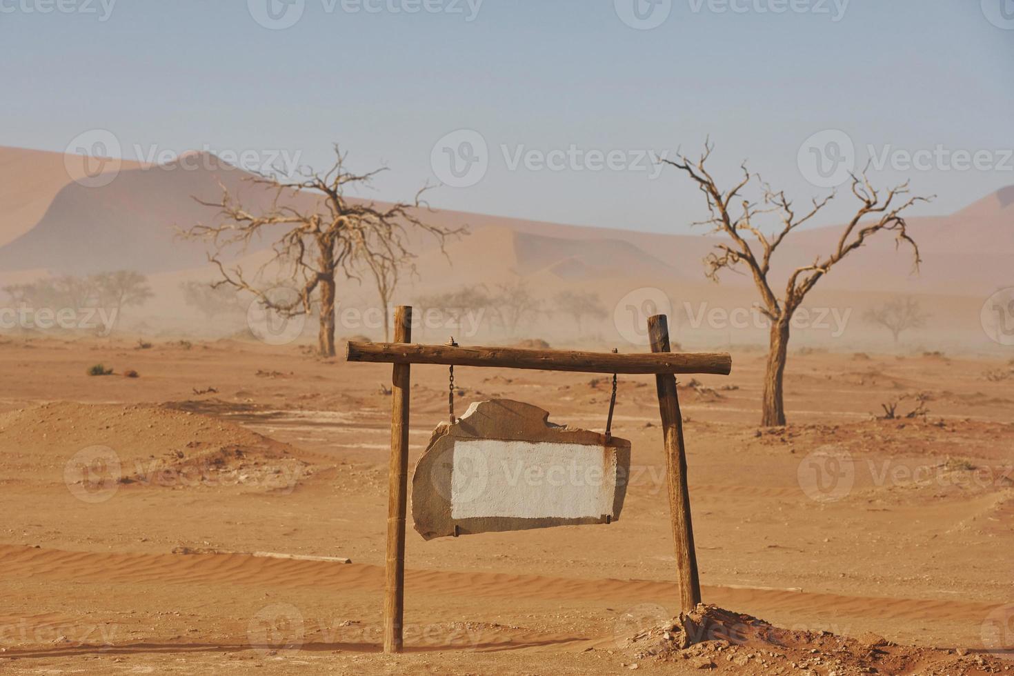 Large distance. Majestic view of amazing landscapes in African desert photo