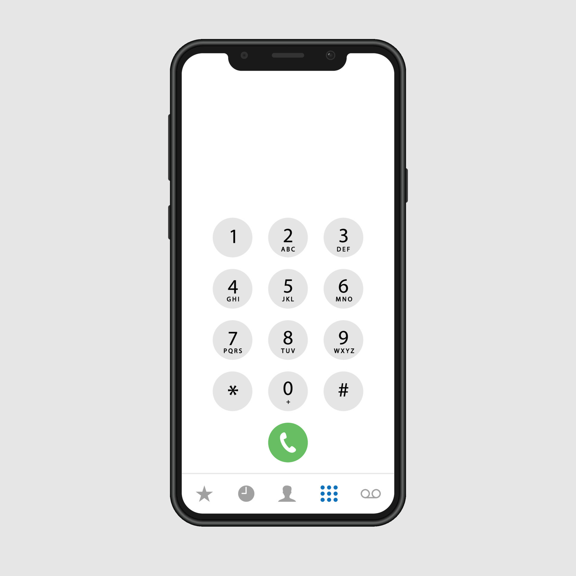 Phone call screen 8367281 Vector Art at Vecteezy
