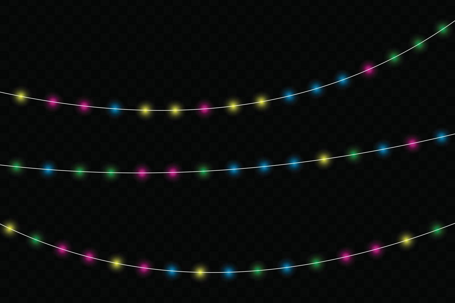 luces brillantes de navidad. vector