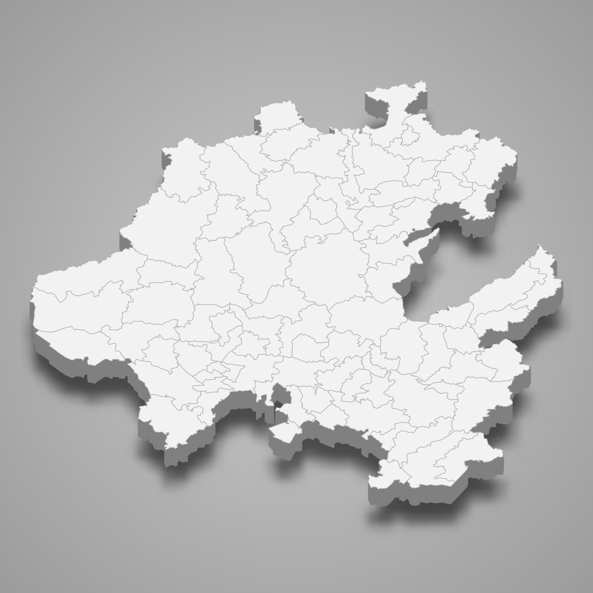 mapa 3d de hidalgo es un estado de mexico, 8367520 Vector en Vecteezy