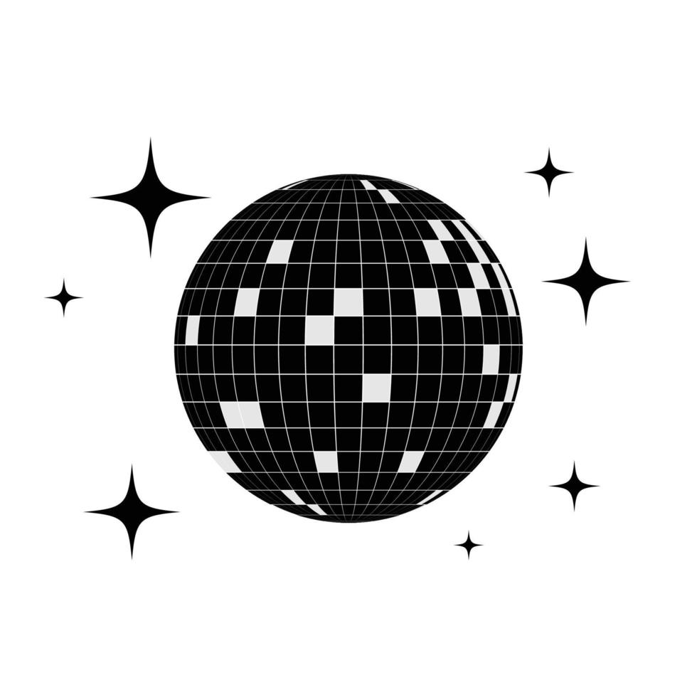 icono de bola de discoteca vector