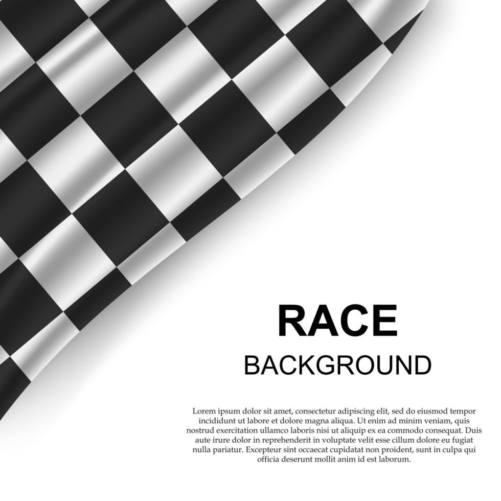 Checkered flag background . Vector illustration