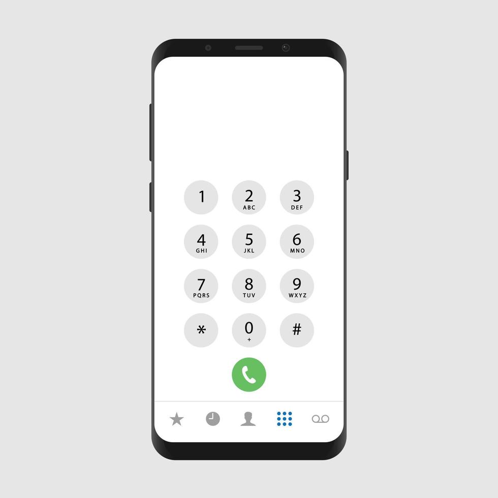 Phone call screen vector