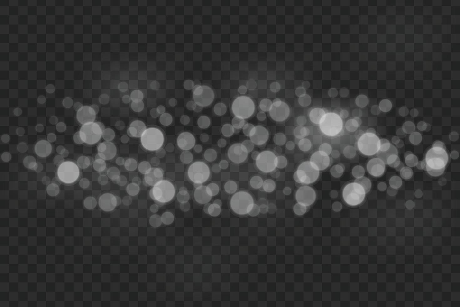 efecto de luces bokeh aislado vector