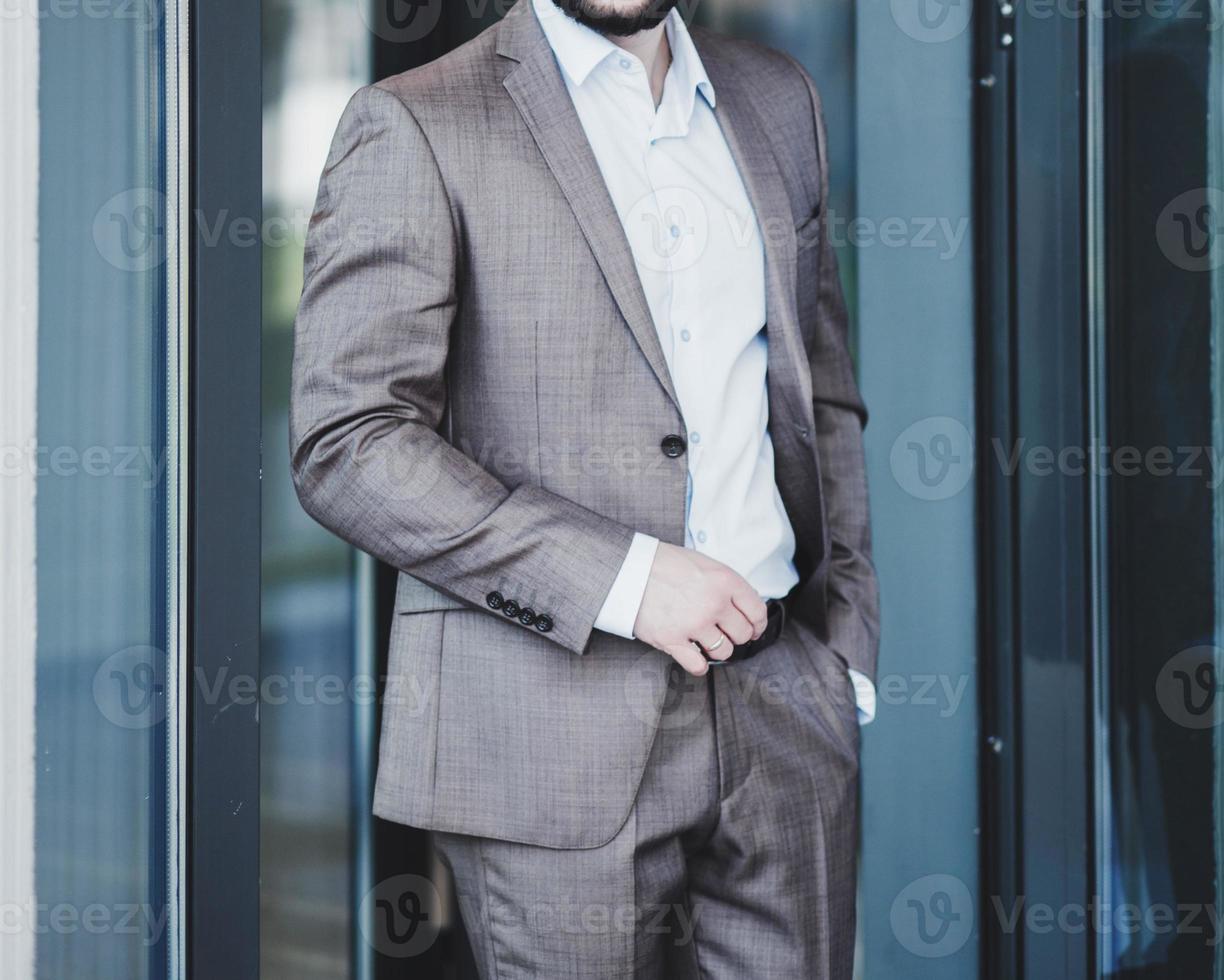 portrait of a handsome successful man photo