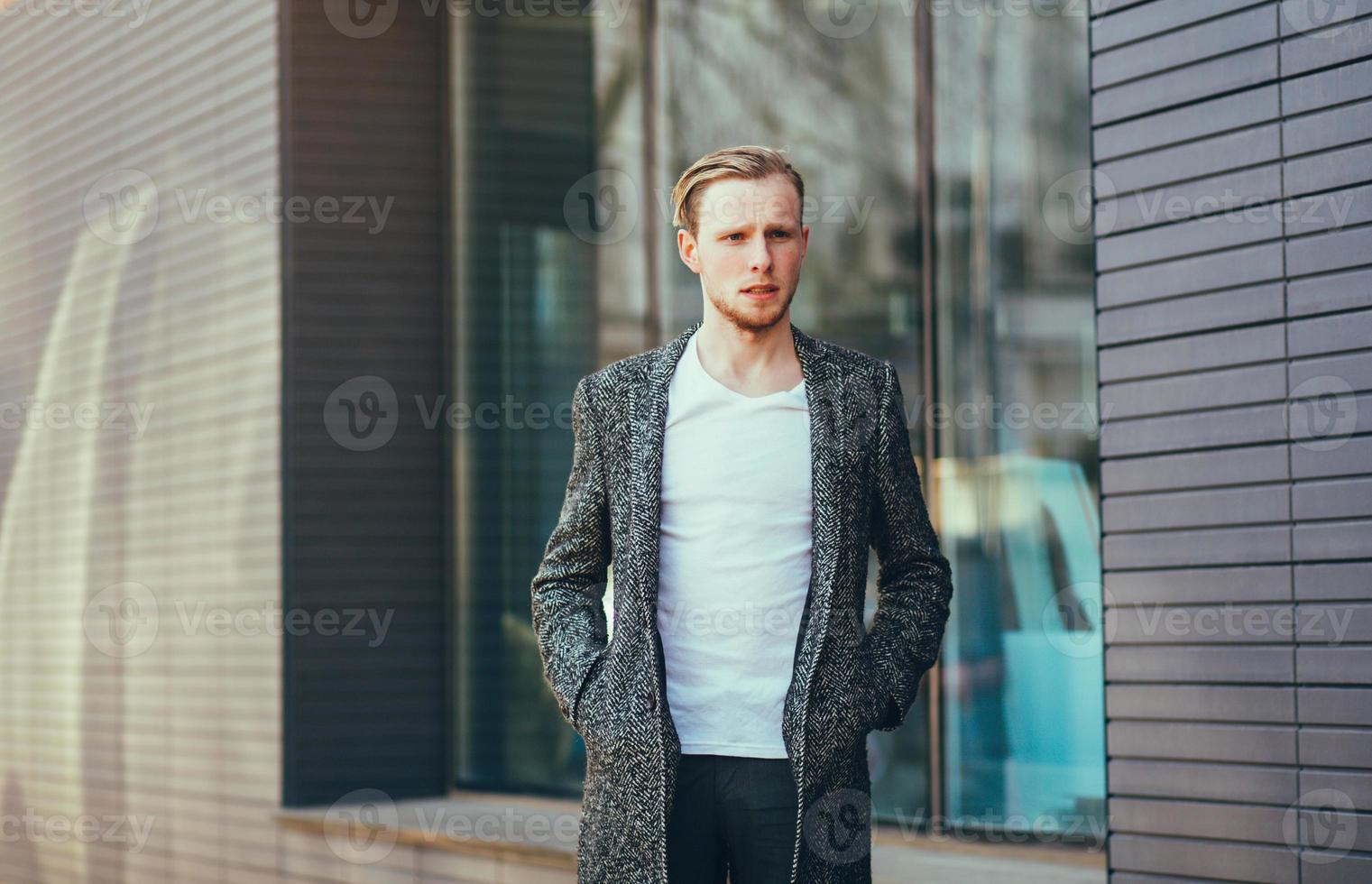 young stylish man photo