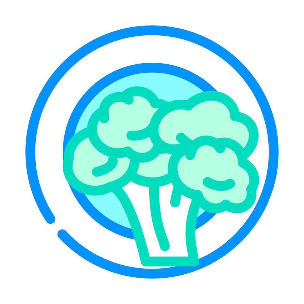 vegetarian diet color icon vector illustration color