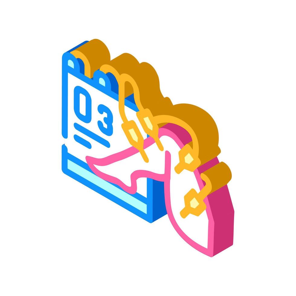 ozone therapy isometric icon vector illustration