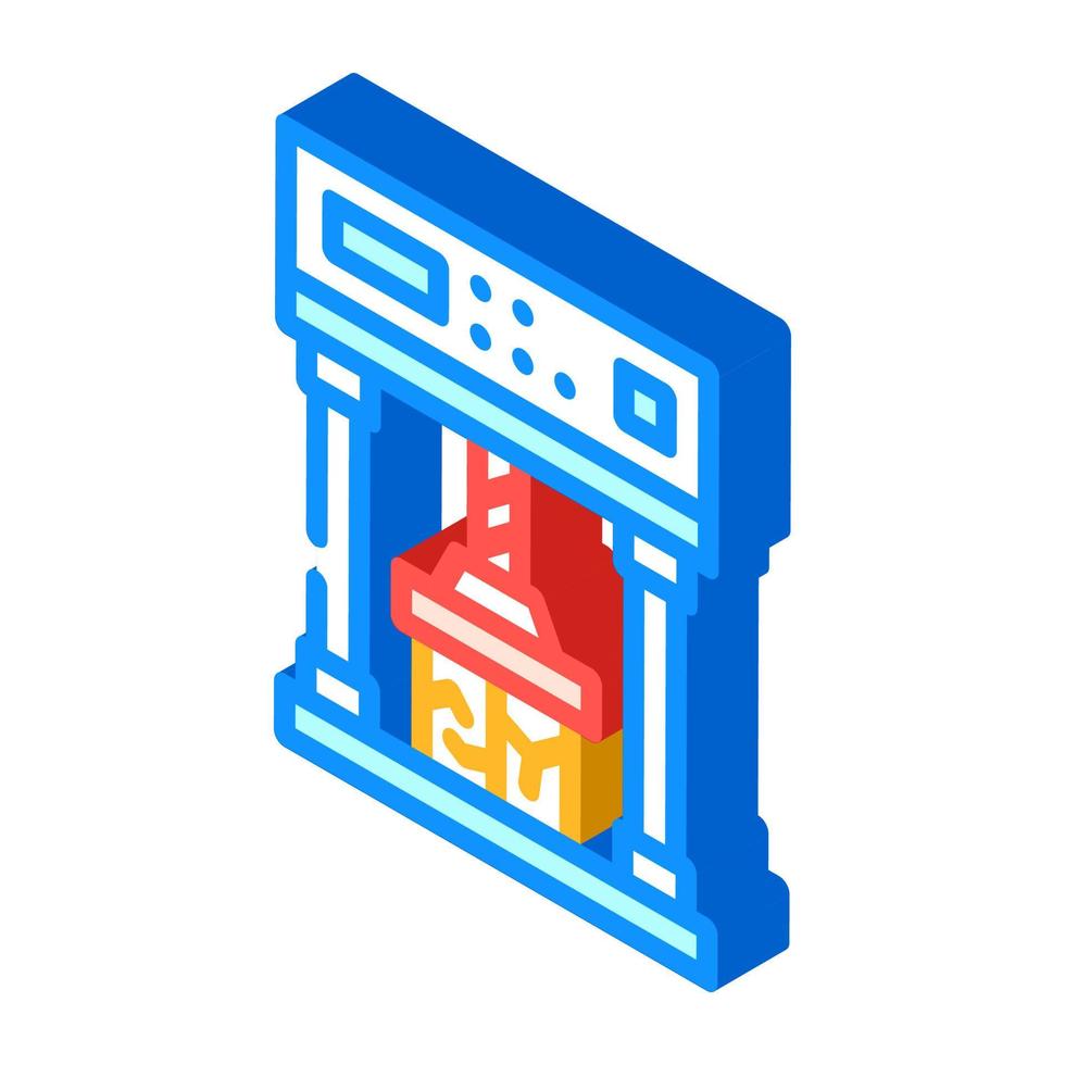 crash test isometric icon vector illustration
