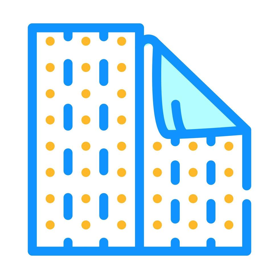 ilustración de vector de icono de color de renovación de casa de papel tapiz