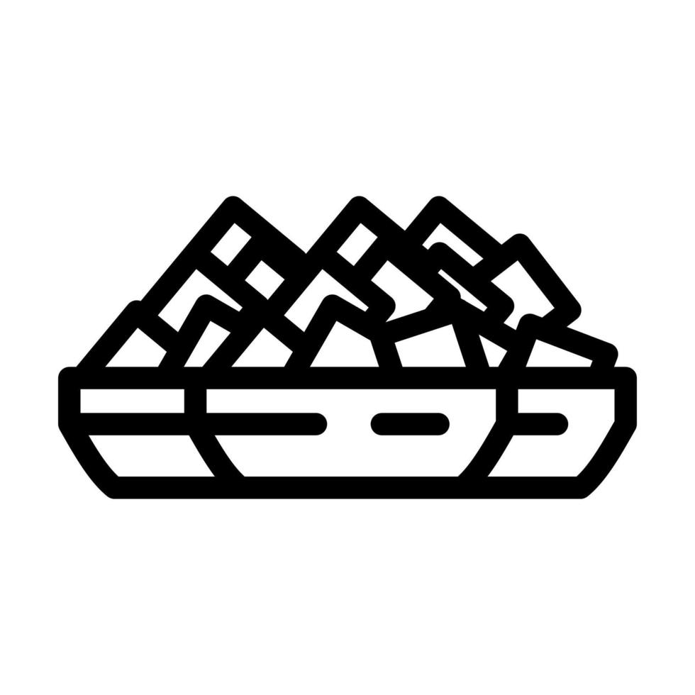 synthetic resin line icon vector illustration