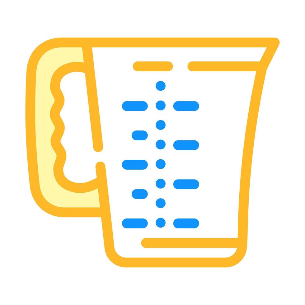 cooking measuring cup color icon vector illustration