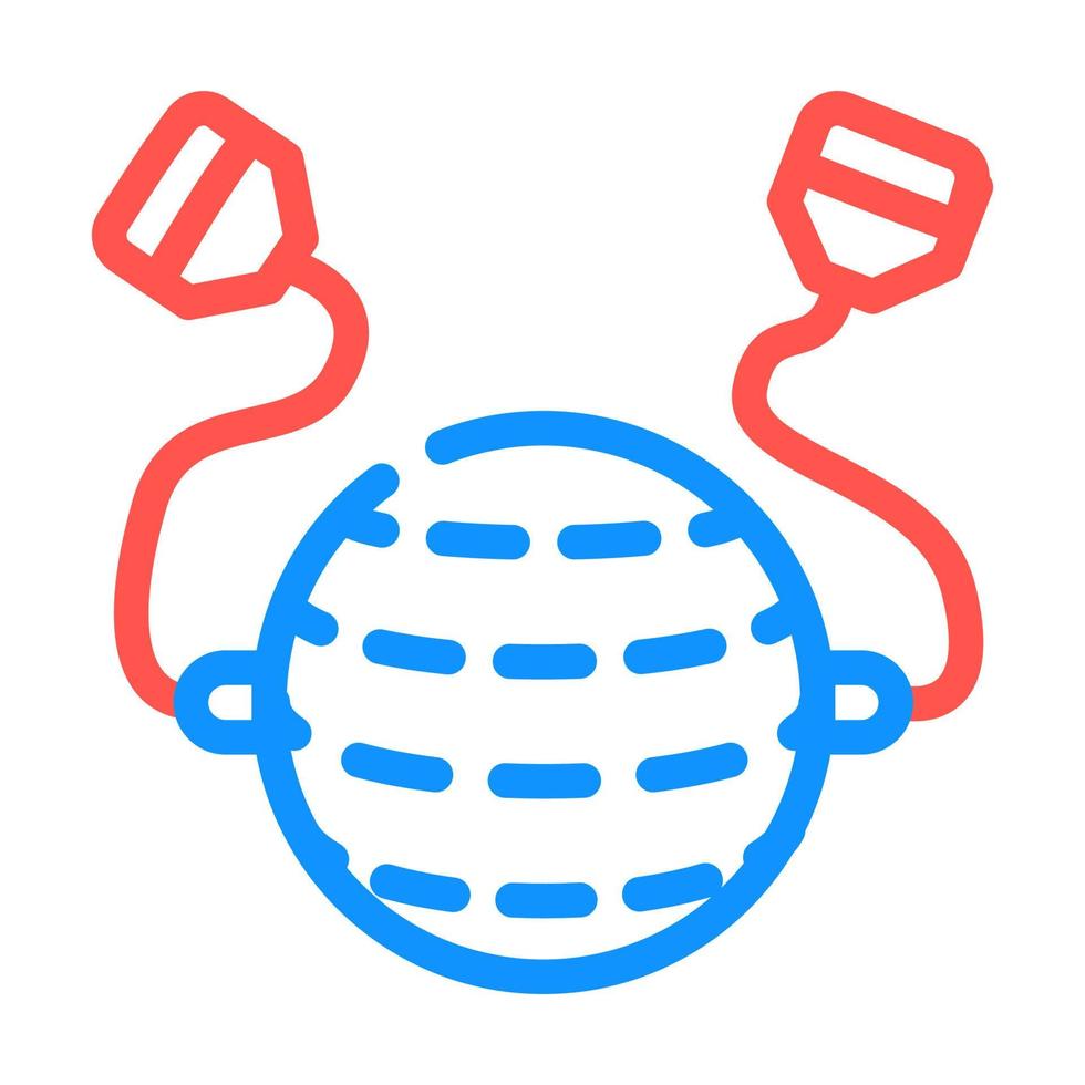 ball for training color icon vector illustration