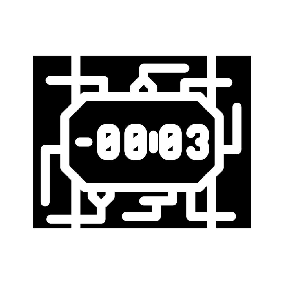 bomb weapon glyph icon vector illustration