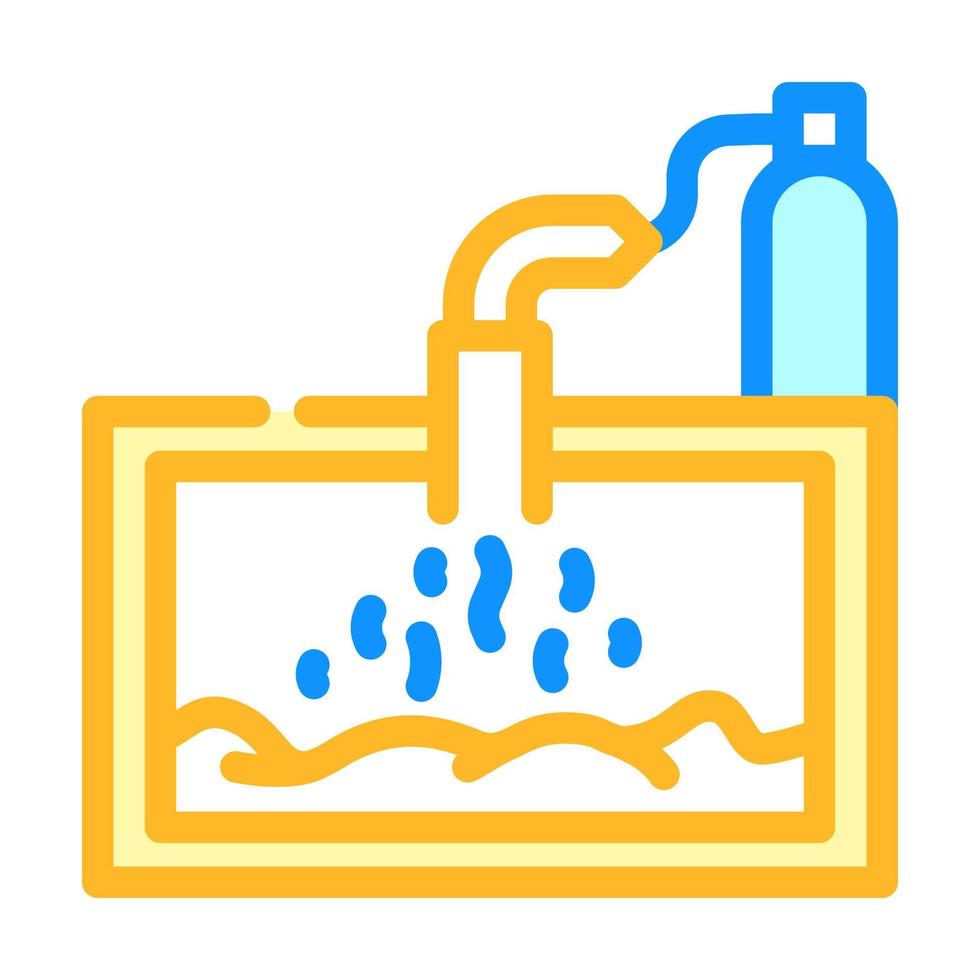 gas production bio product color icon vector illustration