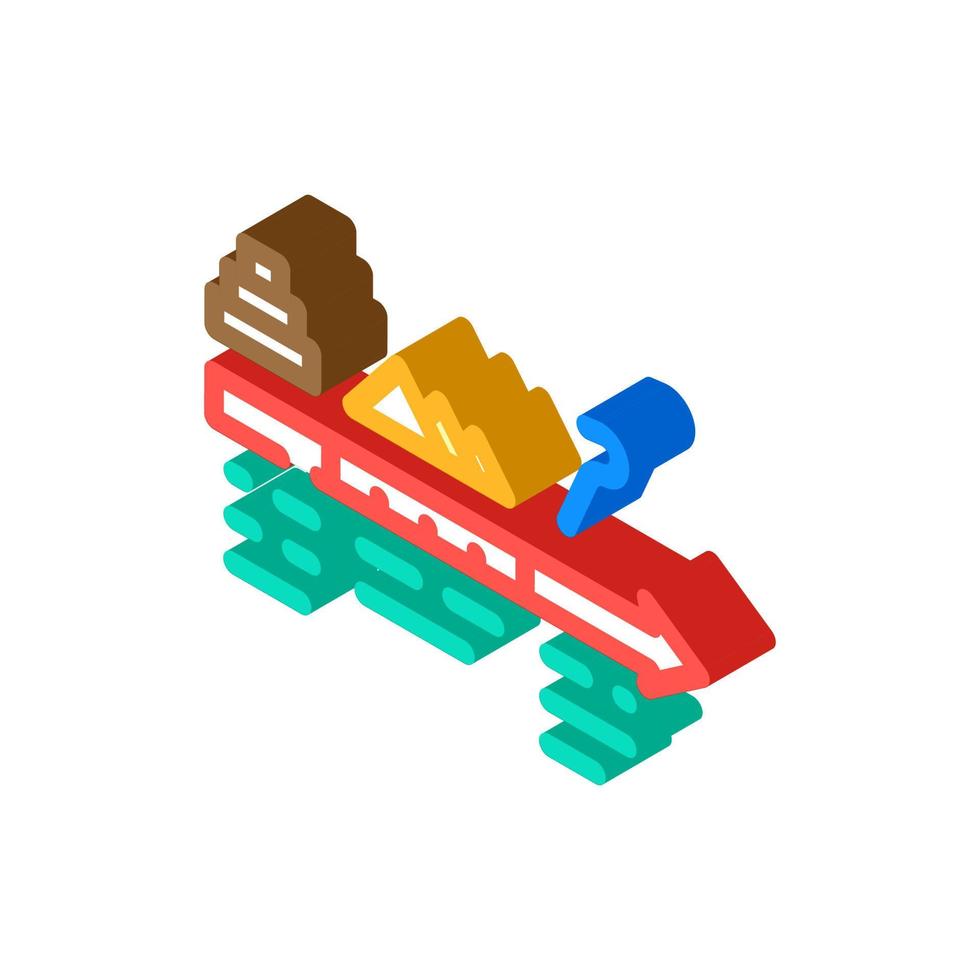 civilization egypt isometric icon vector illustration