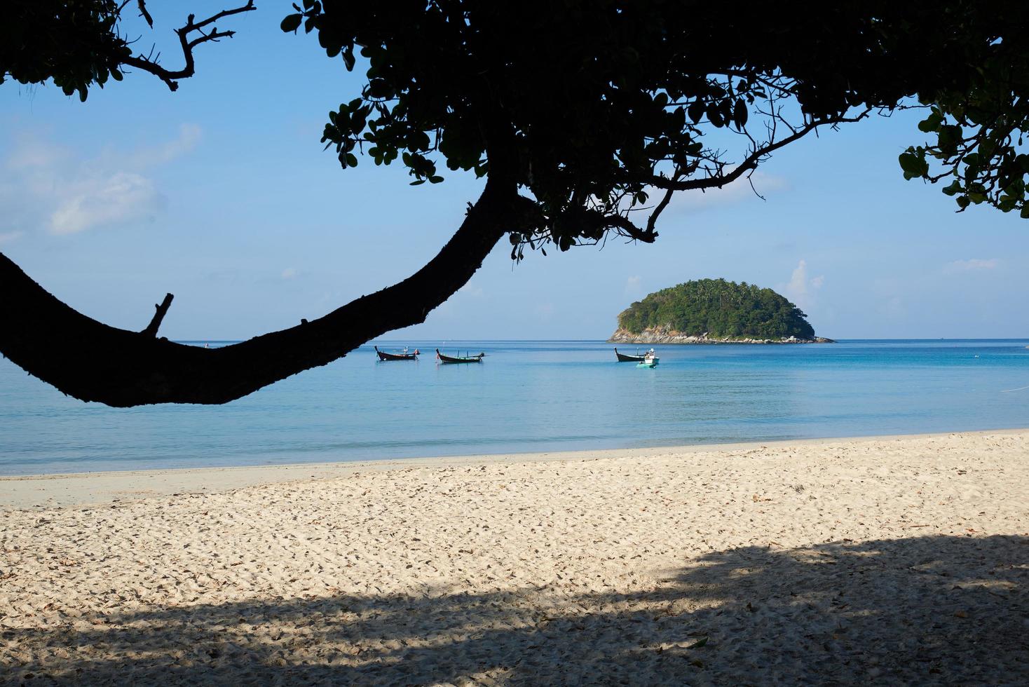 Scene of calm sea and beautiful kata beach photo