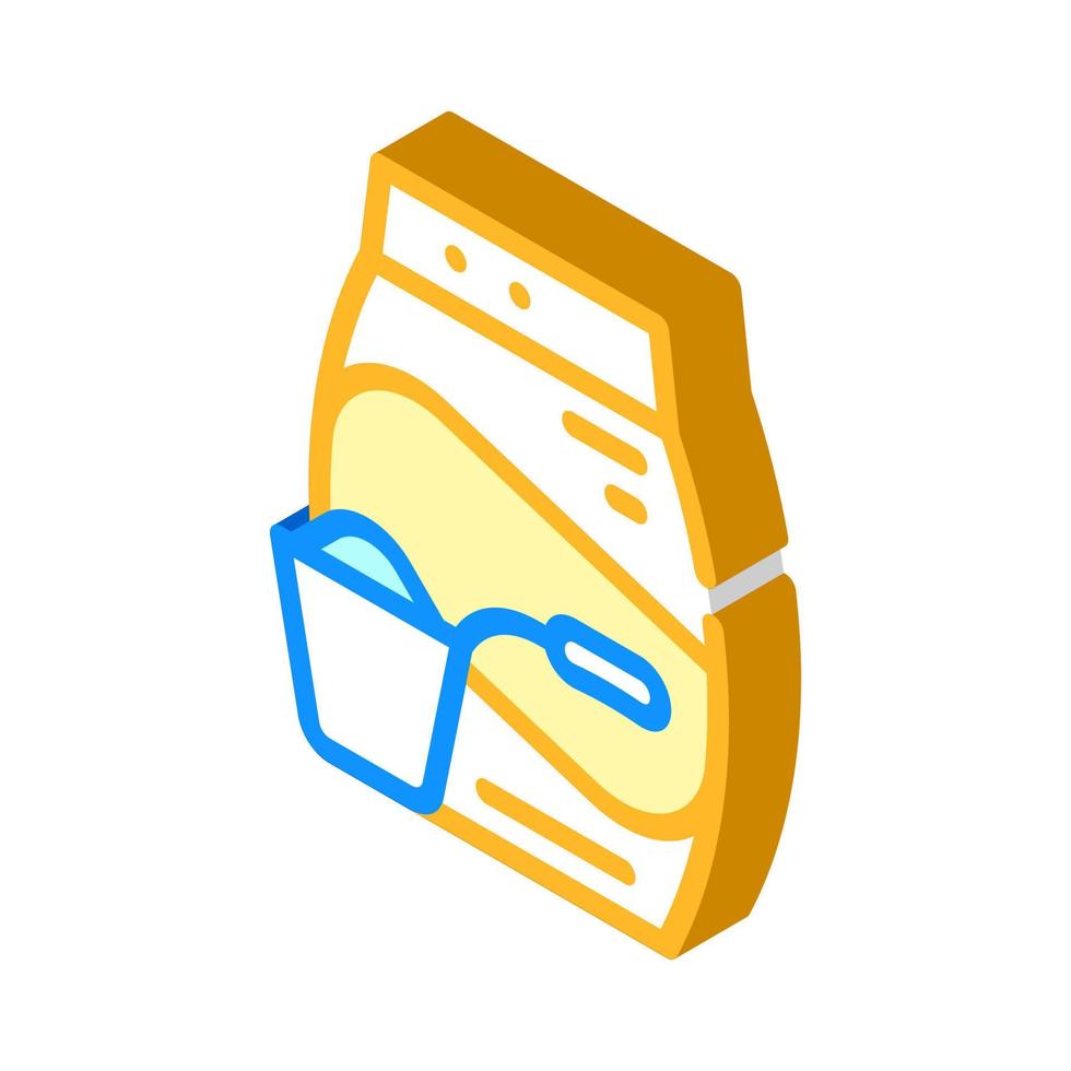 washing powder allergen isometric icon vector illustration