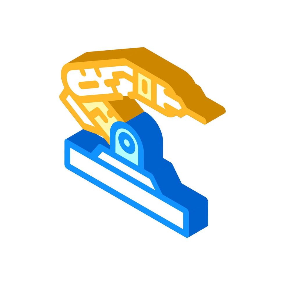 robohand technology isometric icon vector illustration