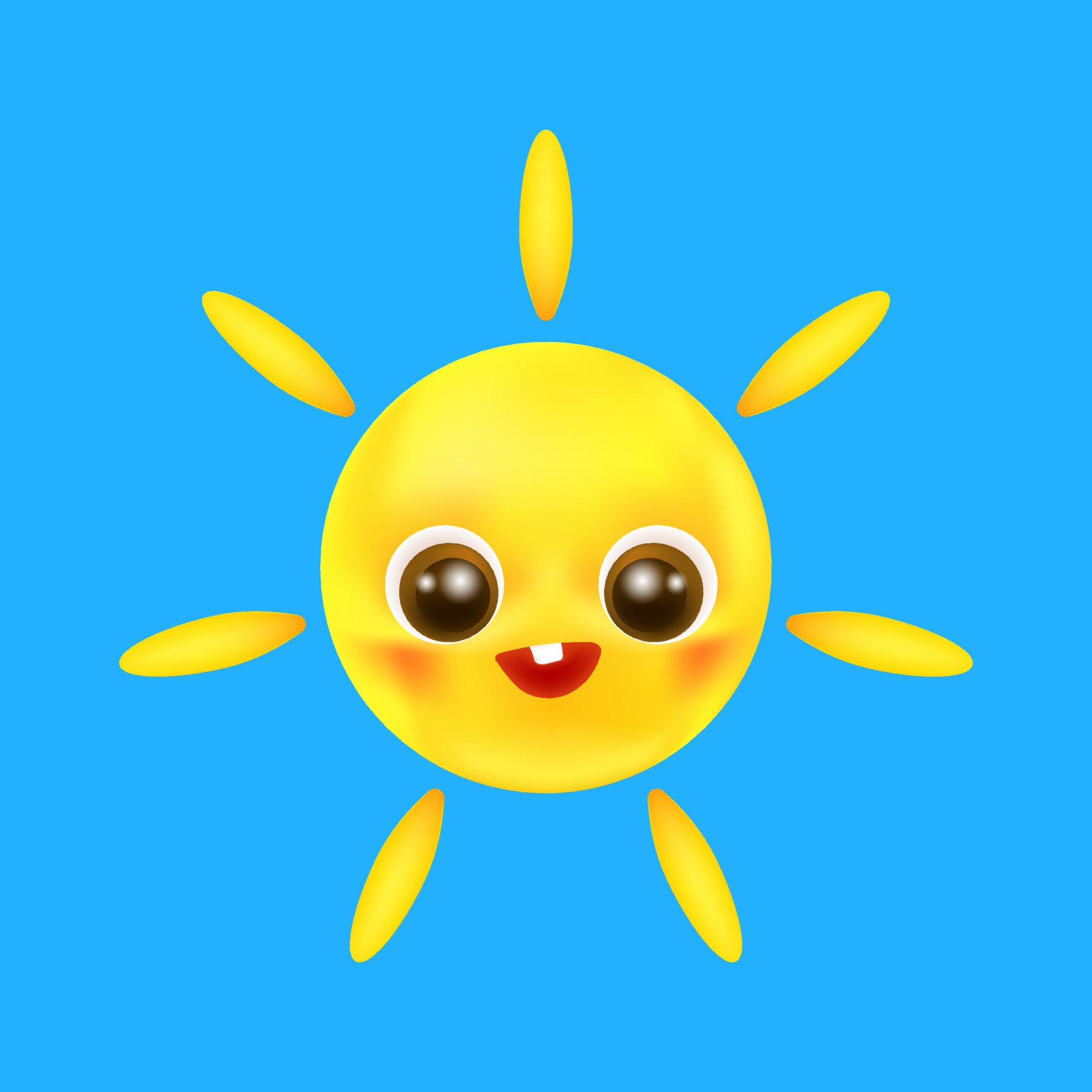 Summer sun cartoon child face happy smile vector illustration. 8370929  Vector Art at Vecteezy