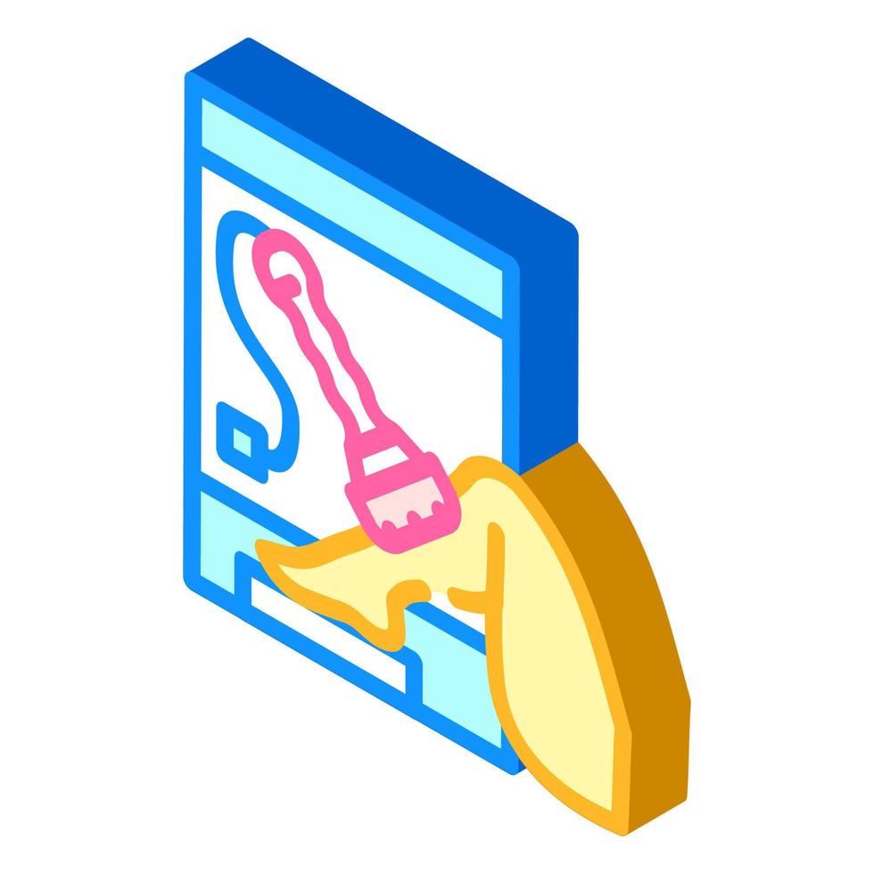 laser hair removal isometric icon vector illustration