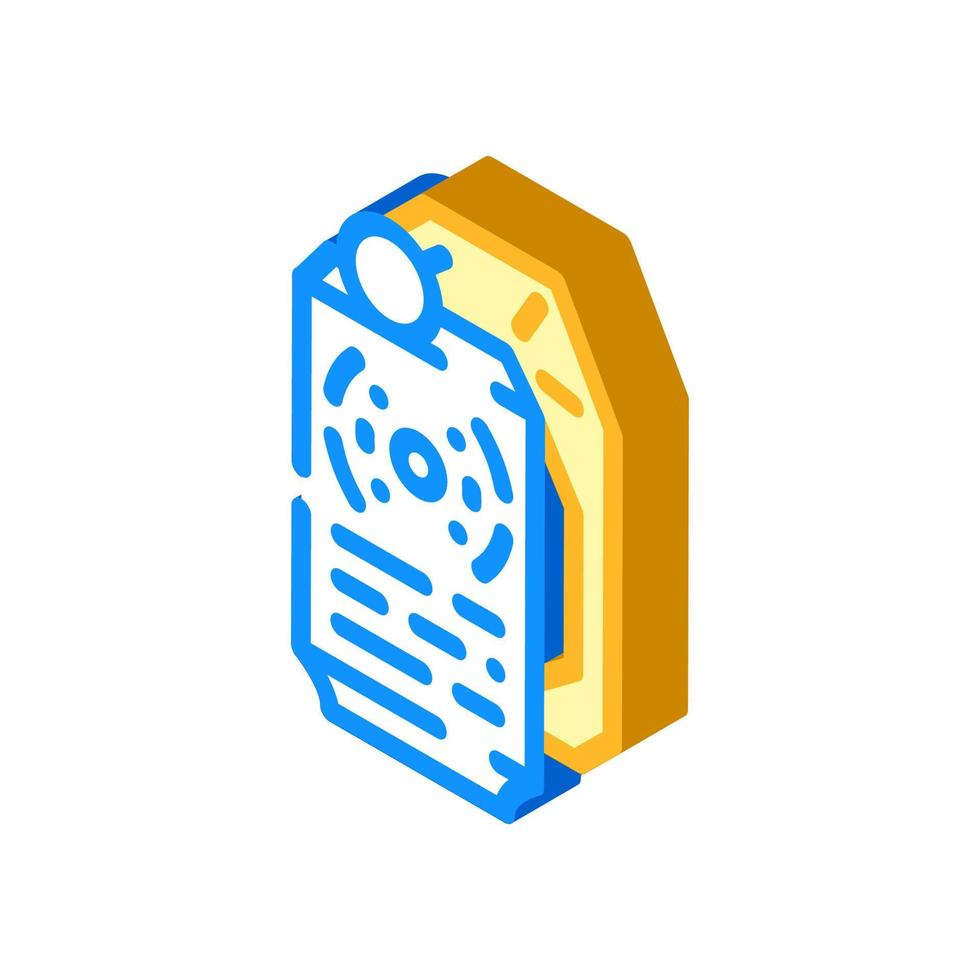flashbang grenade isometric icon vector illustration color