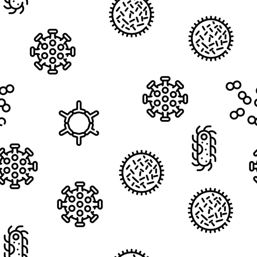 Pathogen Virus Disease Vector Seamless Pattern