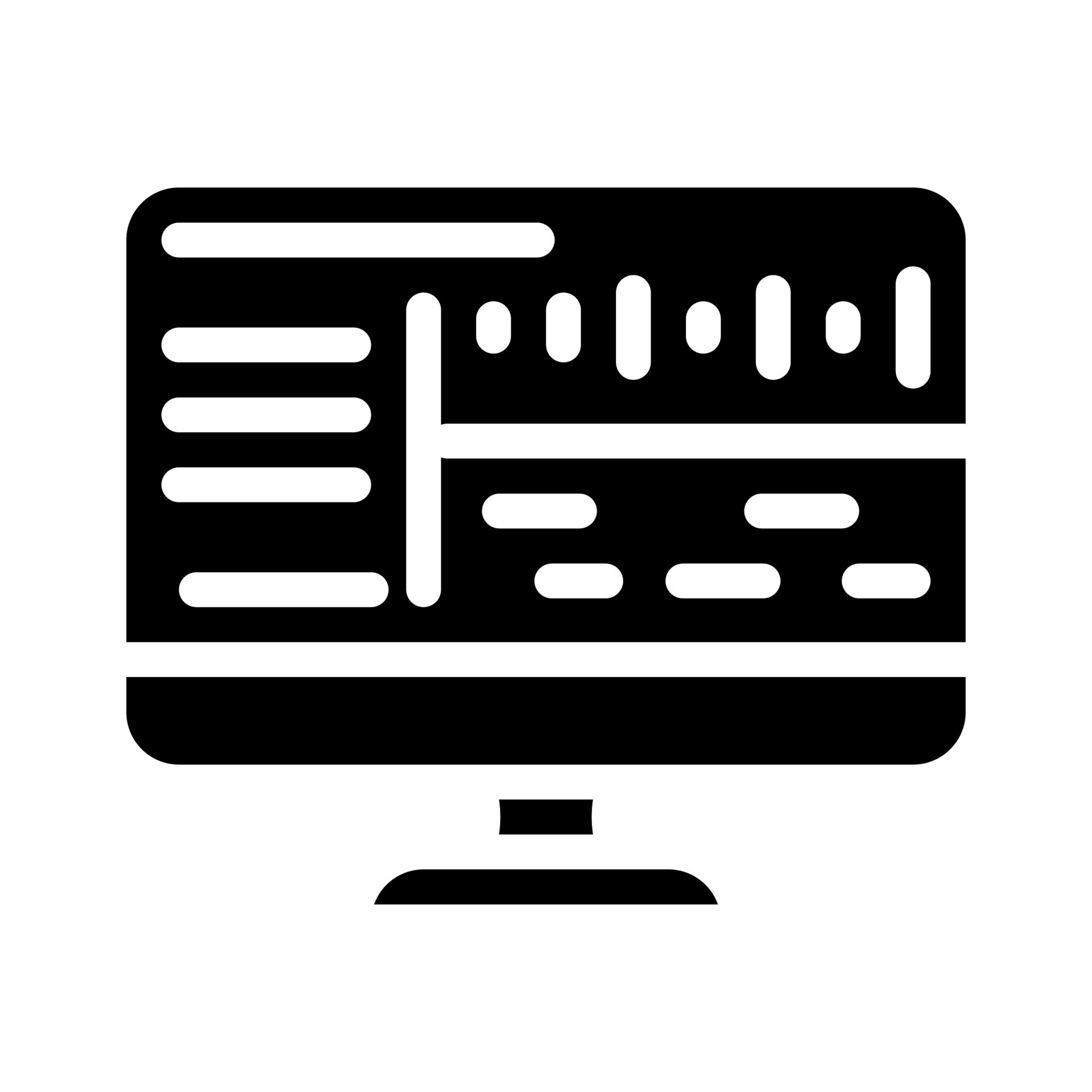 soft for audio processing glyph icon vector illustration 8371069 Vector ...