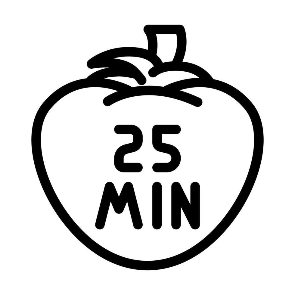 pomodoro system line icon vector illustration