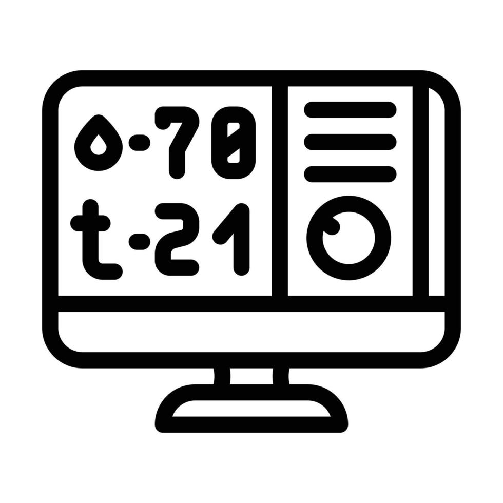 temperature and humidity control line icon vector illustration