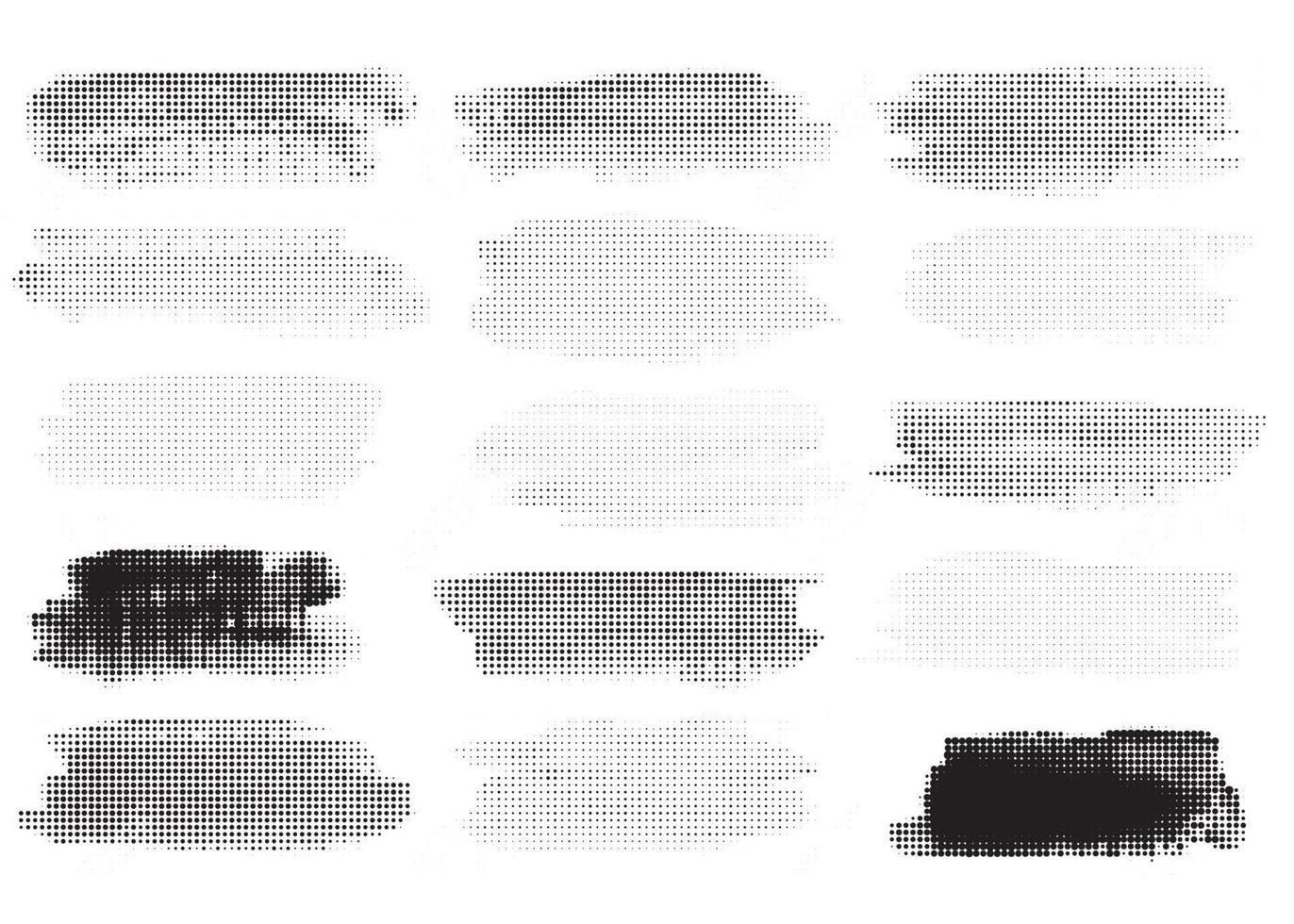 Set of Vintage Abstract Halftone Backgrounds. vector