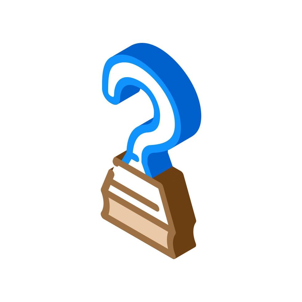 hook hand pirate isometric icon vector illustration