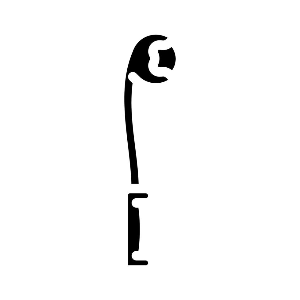 sidearm ball thrower glyph icon vector illustration