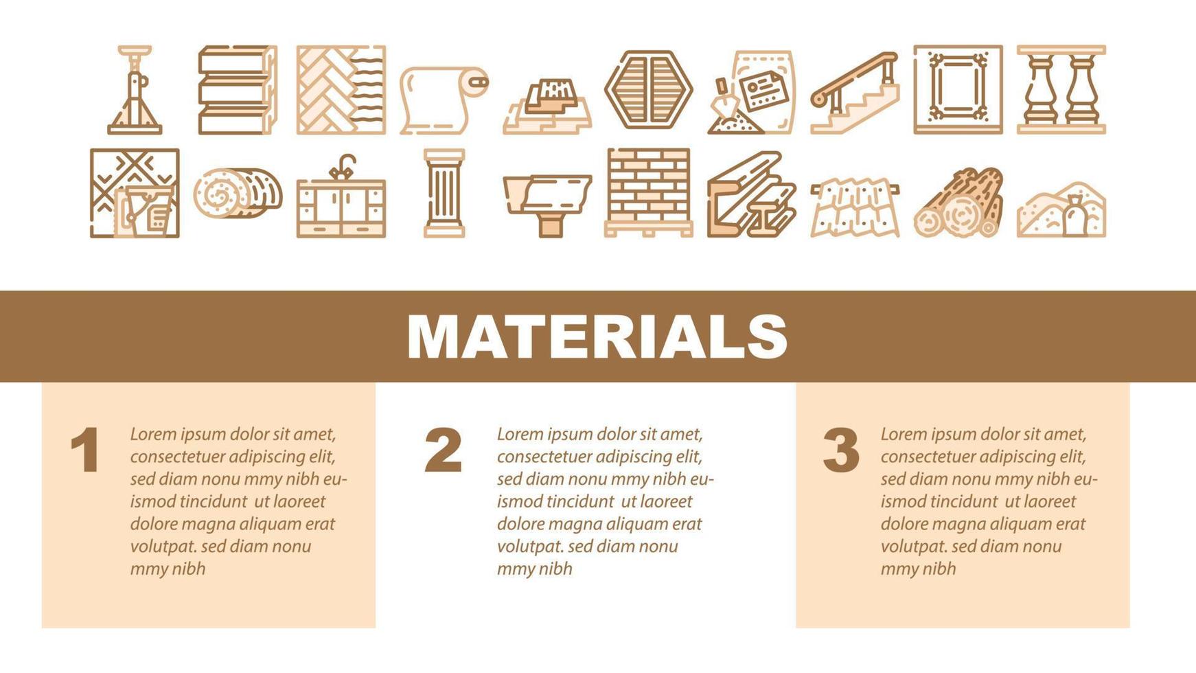 Building Materials And Supplies Landing Header Vector
