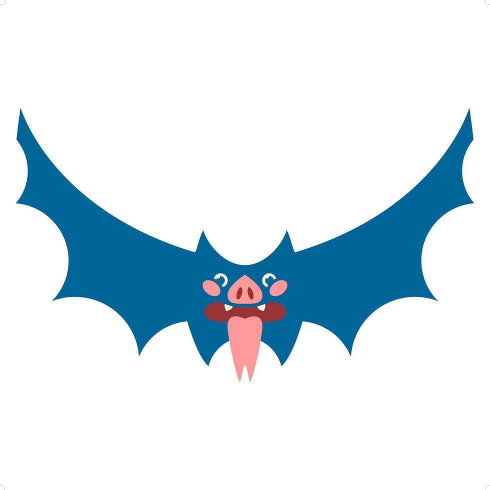 cute halloween bat vector