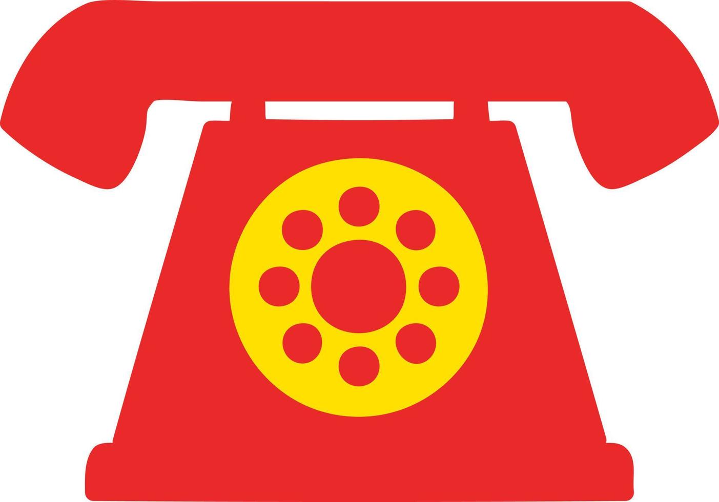 teléfono de estilo antiguo vector