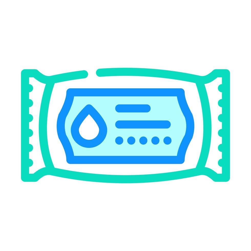 wet wipes color icon vector illustration