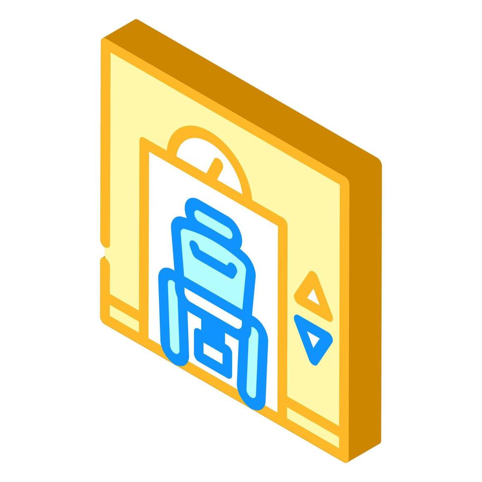 lift inclusive life isometric icon vector illustration