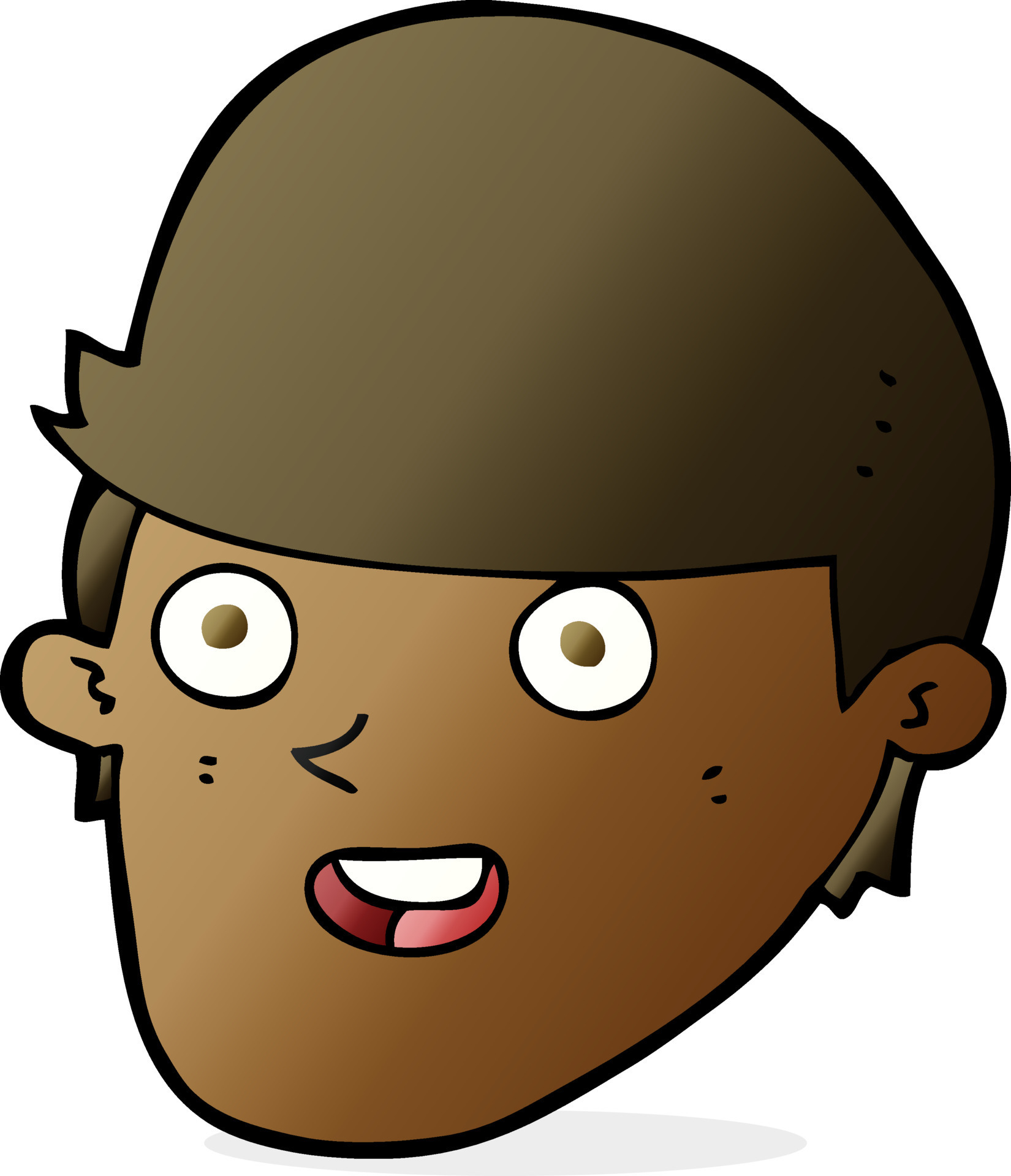 cartoon man with big chin 8372857 Vector Art at Vecteezy