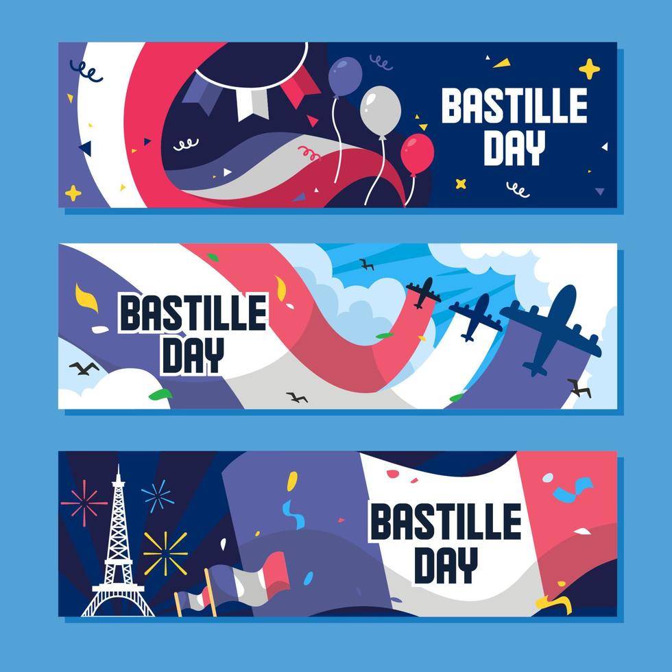 Bastille Day Non Landmark Template vector